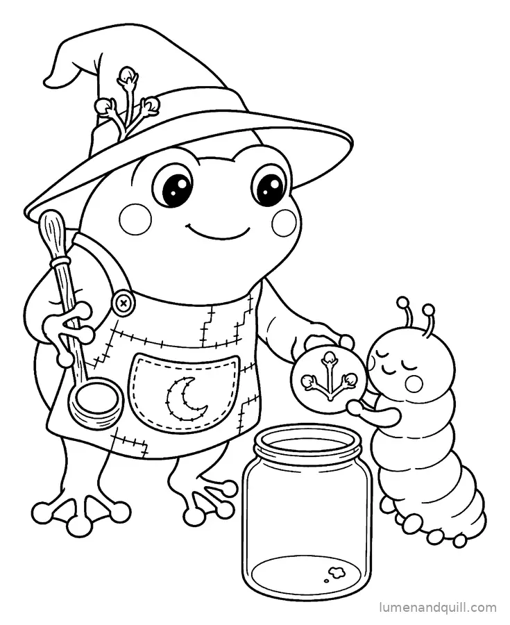 Dibujo para colorear de Clover's Clove Cookie Tea Stall: La última galleta del día