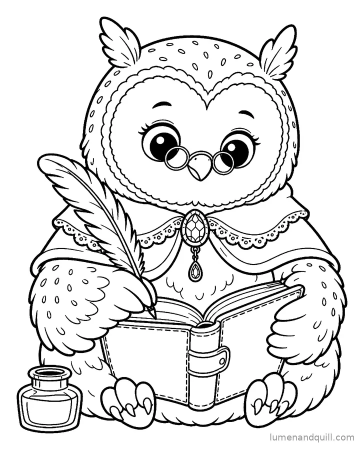 Page de coloriage tirée de Garnet's Gothic Conservatory : Une page de journal