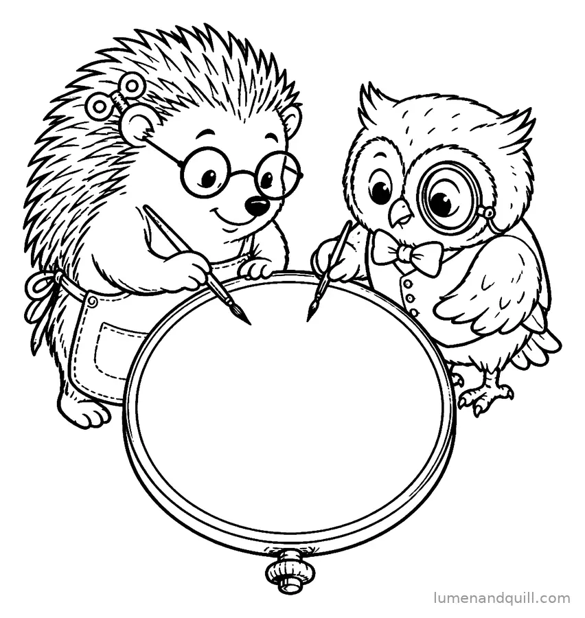 Dibujo para colorear de The Cozy Clock Shop: Pintando los números