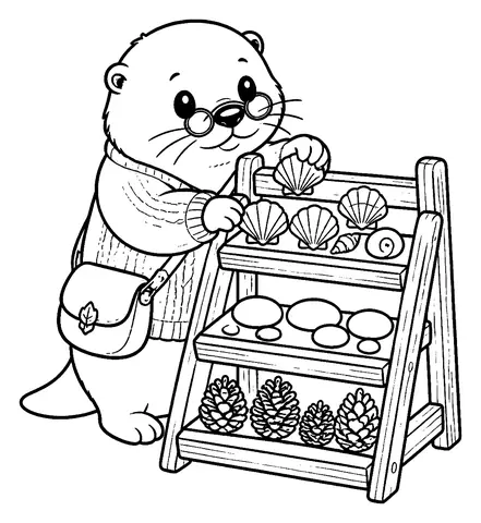 Ausmalbilder Otter kostenlos: Das Naturregal